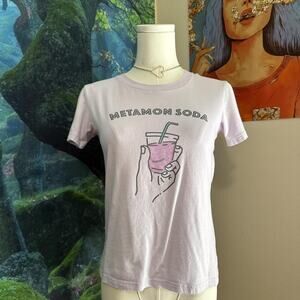 uniqlo pokemon metamon soda lavender tee xs kawaii anime shirt